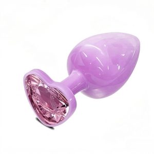 Anal Plugs Small Butt Plug for Beginners,Adult Aanl Toys with Heart-Shaped Jewelry Base,G Spot Sex Toy Anal Sex Adult Toy for Beginner Adult Unisex Women and Men Couple (Small...