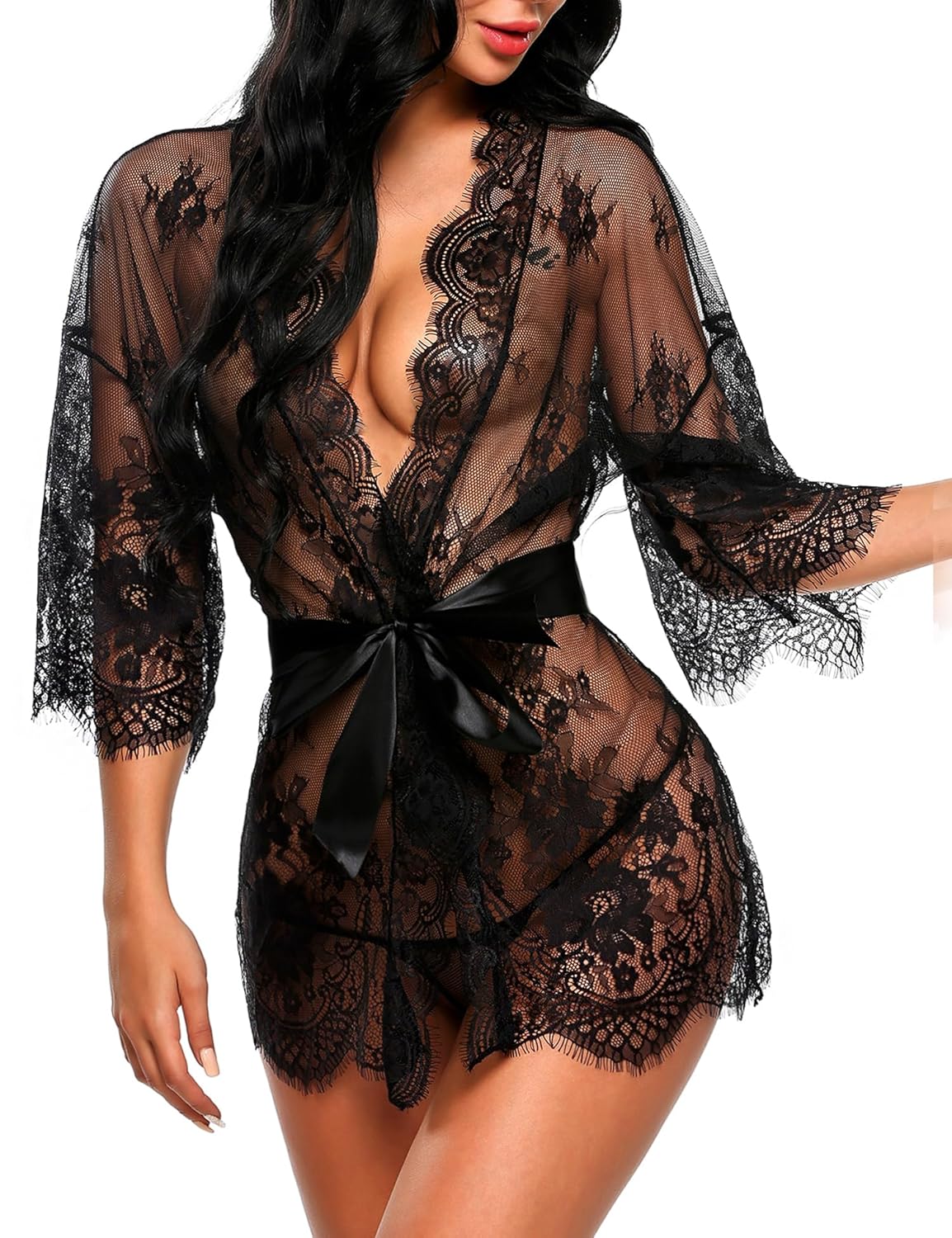 avidlove womens lace kimono top