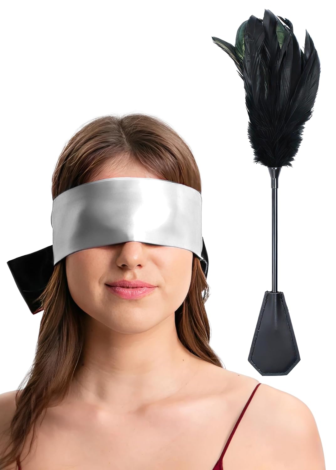 feather tickler crop satin