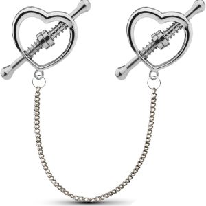 heart stainless steel nipple