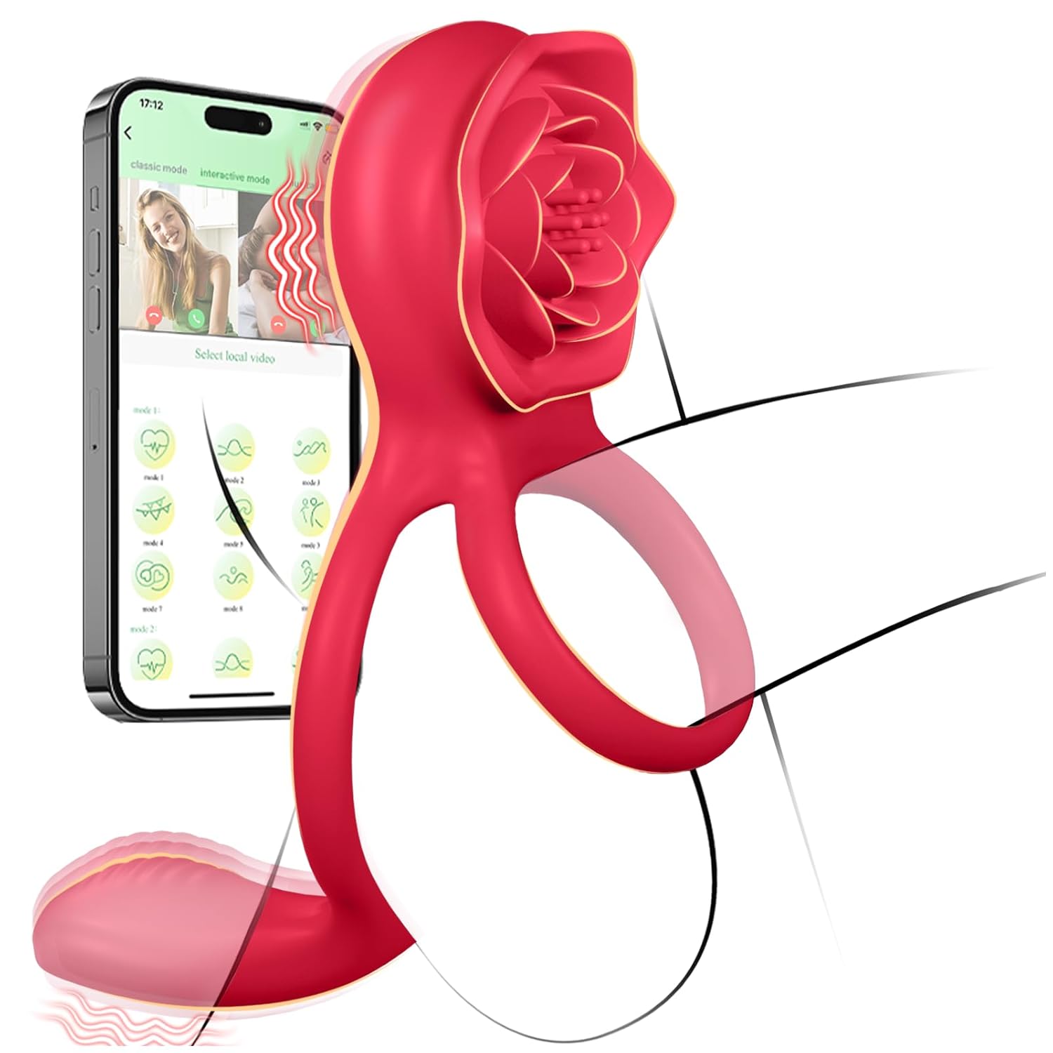 rose vibrating cock ring
