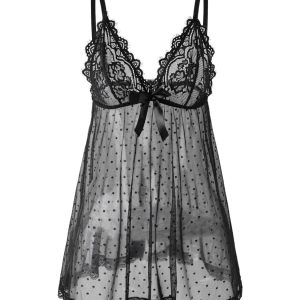 black lace babydoll chemise