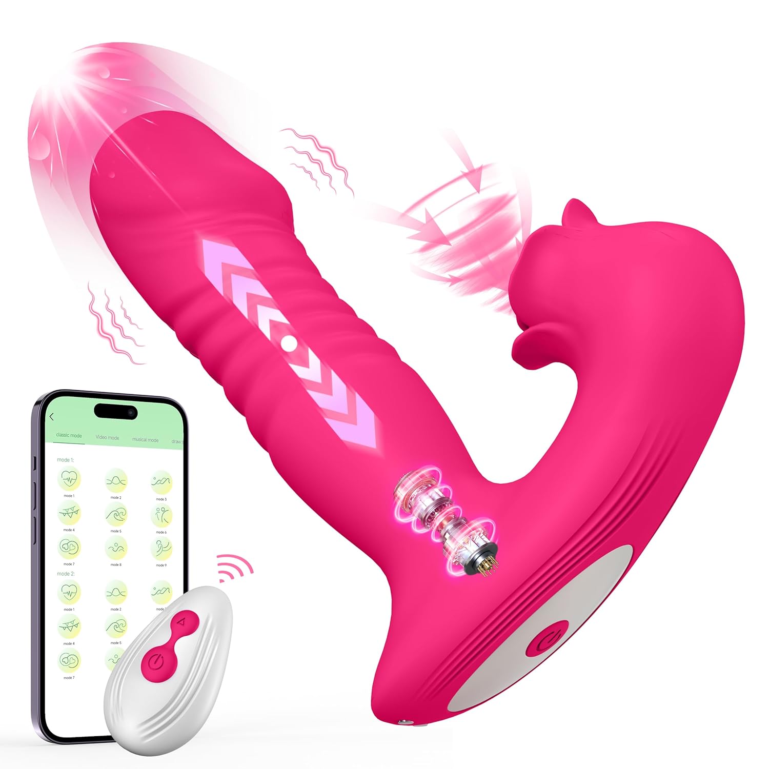 thrusting dildo sucking vibrator